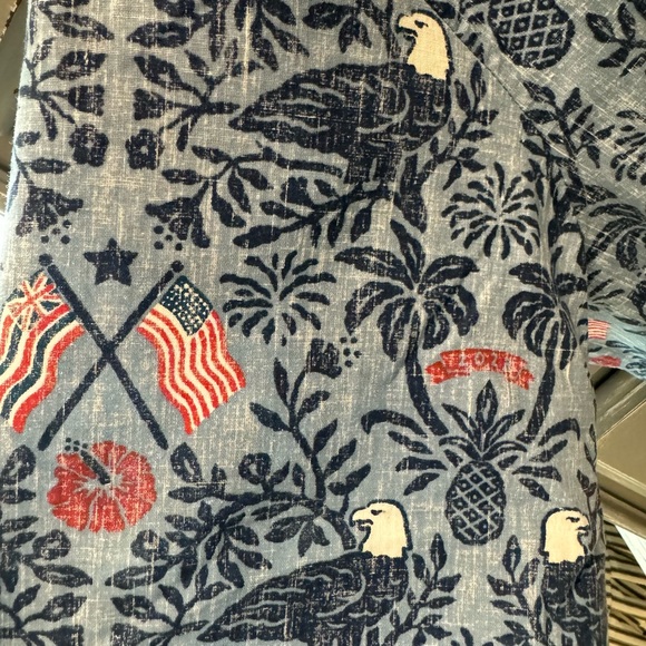 REYN SPOONER Summer Commemorative 2023 RED, WHITE & BLUE. SIZE: XL - Picture 4 of 6